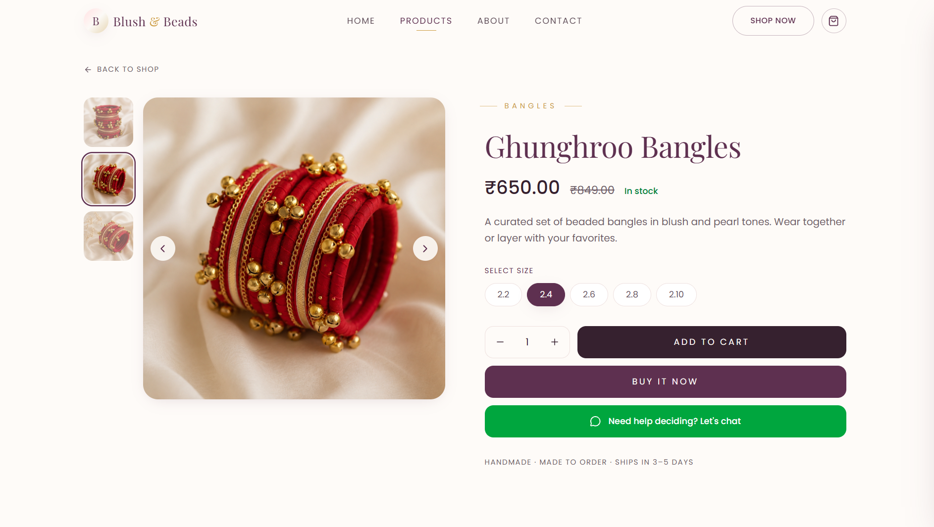 Details that earn the sale.